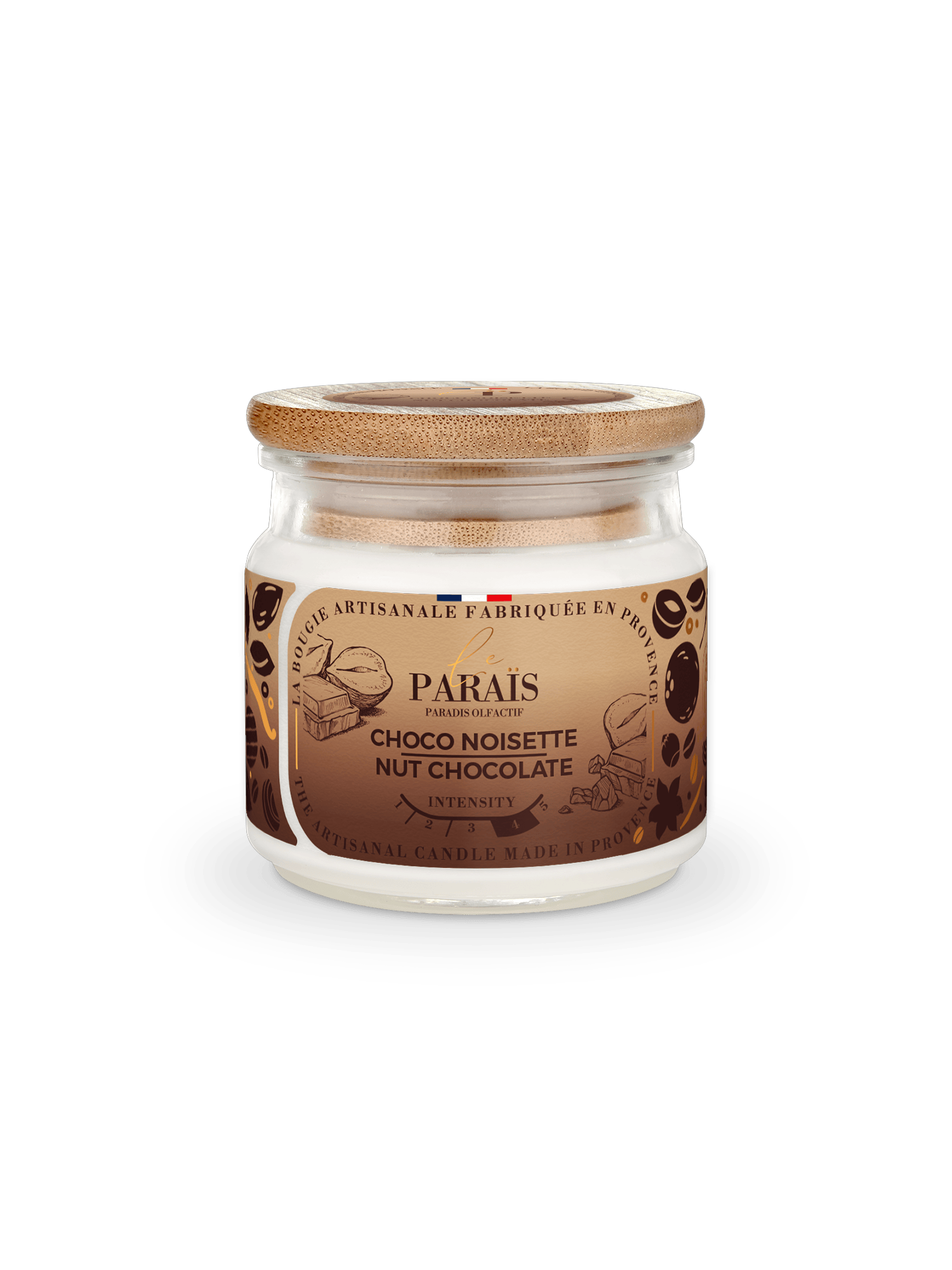 Bougie parfumée Choco noisette 1 Bougie parfumée Choco noisette