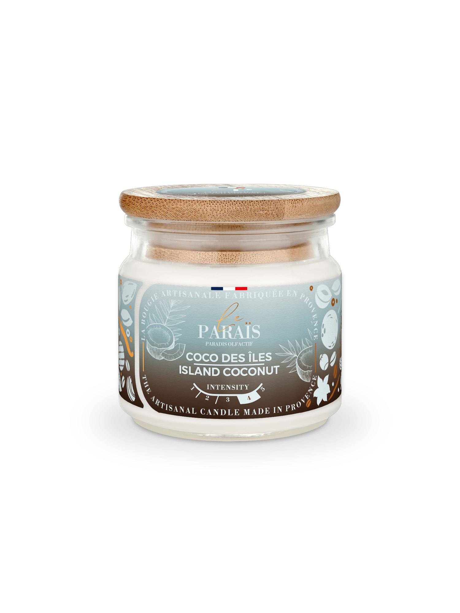 Bougie parfumée Coco des îles 1 Bougie parfumée Coco des îles