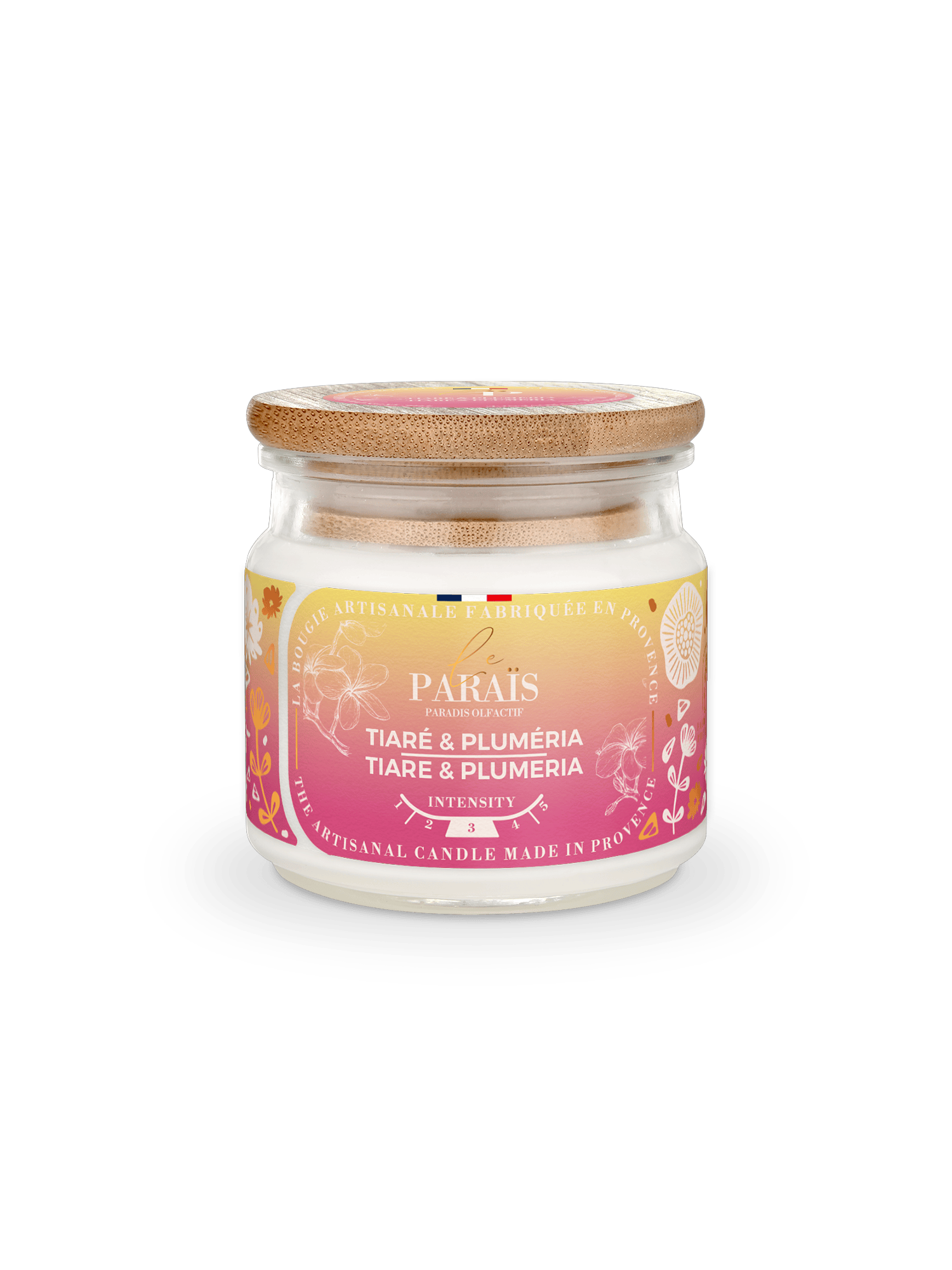 Bougie parfumée Tiaré & Plumeria 1 Bougie parfumée Tiaré & Plumeria