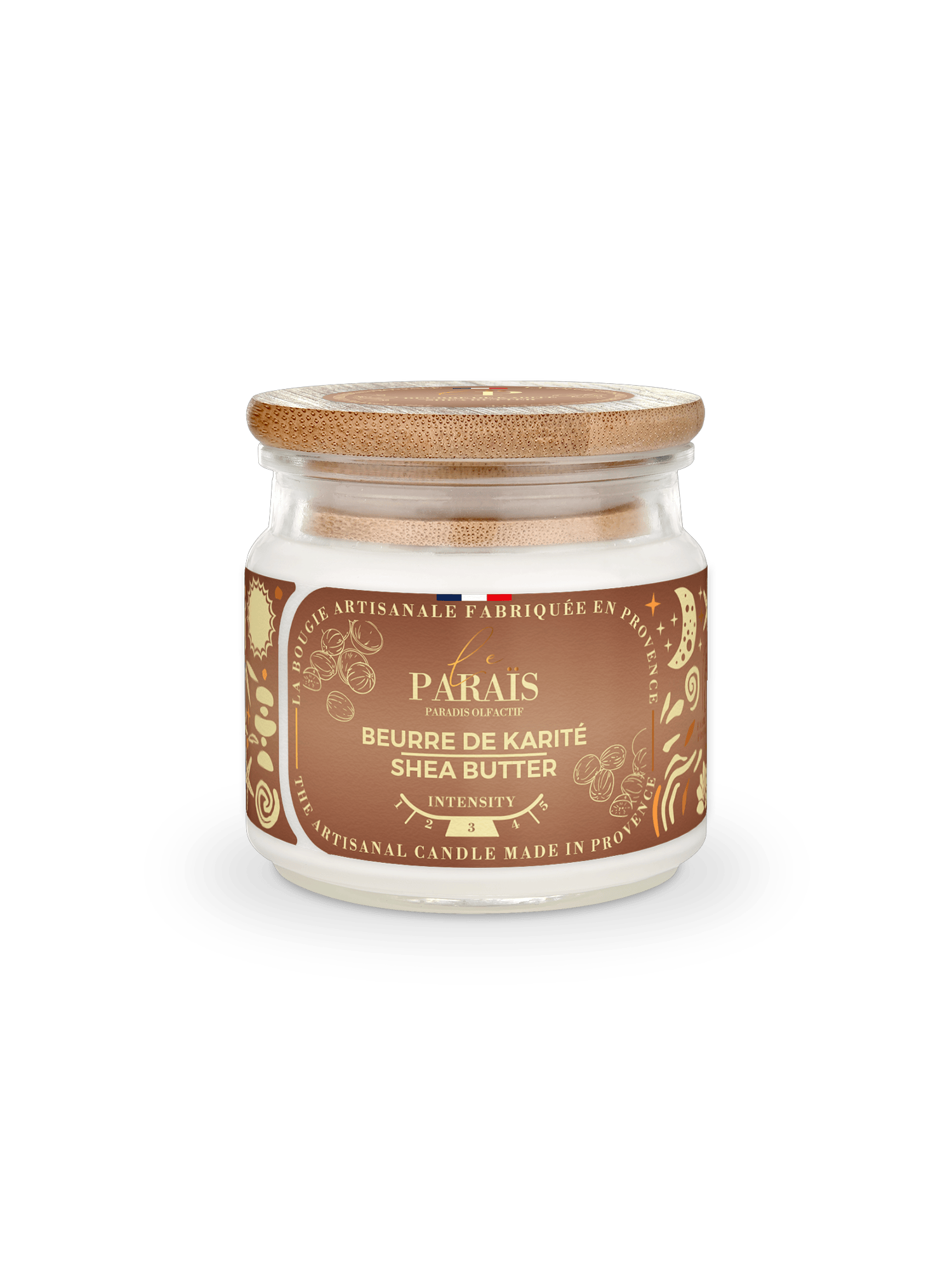 Bougie parfumée Beurre de karité 1 Bougie parfumée Beurre de karité