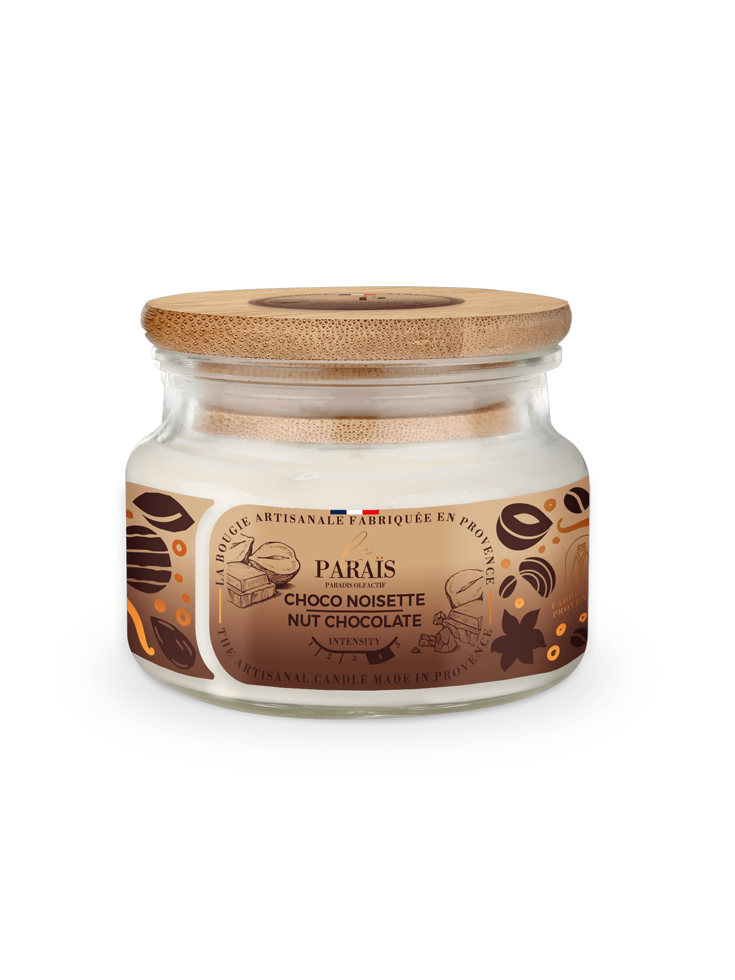 Bougie parfumée Choco noisette 2 Bougie parfumée Choco noisette – Image 2
