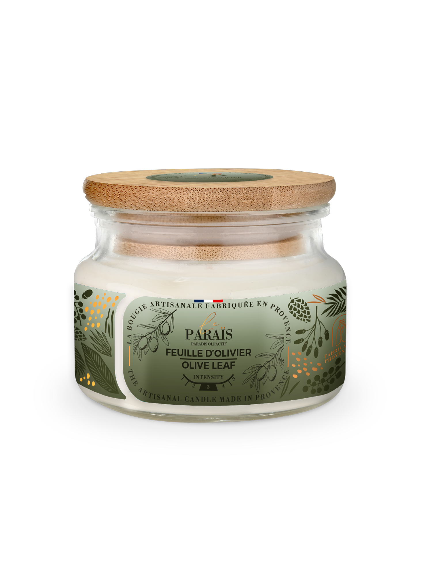 Bougie parfumée Feuille d'Olivier 2 Bougie parfumée Feuille d'Olivier – Image 2