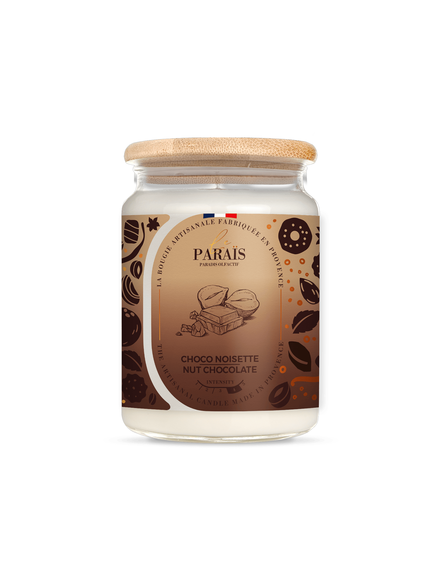 Bougie parfumée Choco noisette 3 Bougie parfumée Choco noisette – Image 3