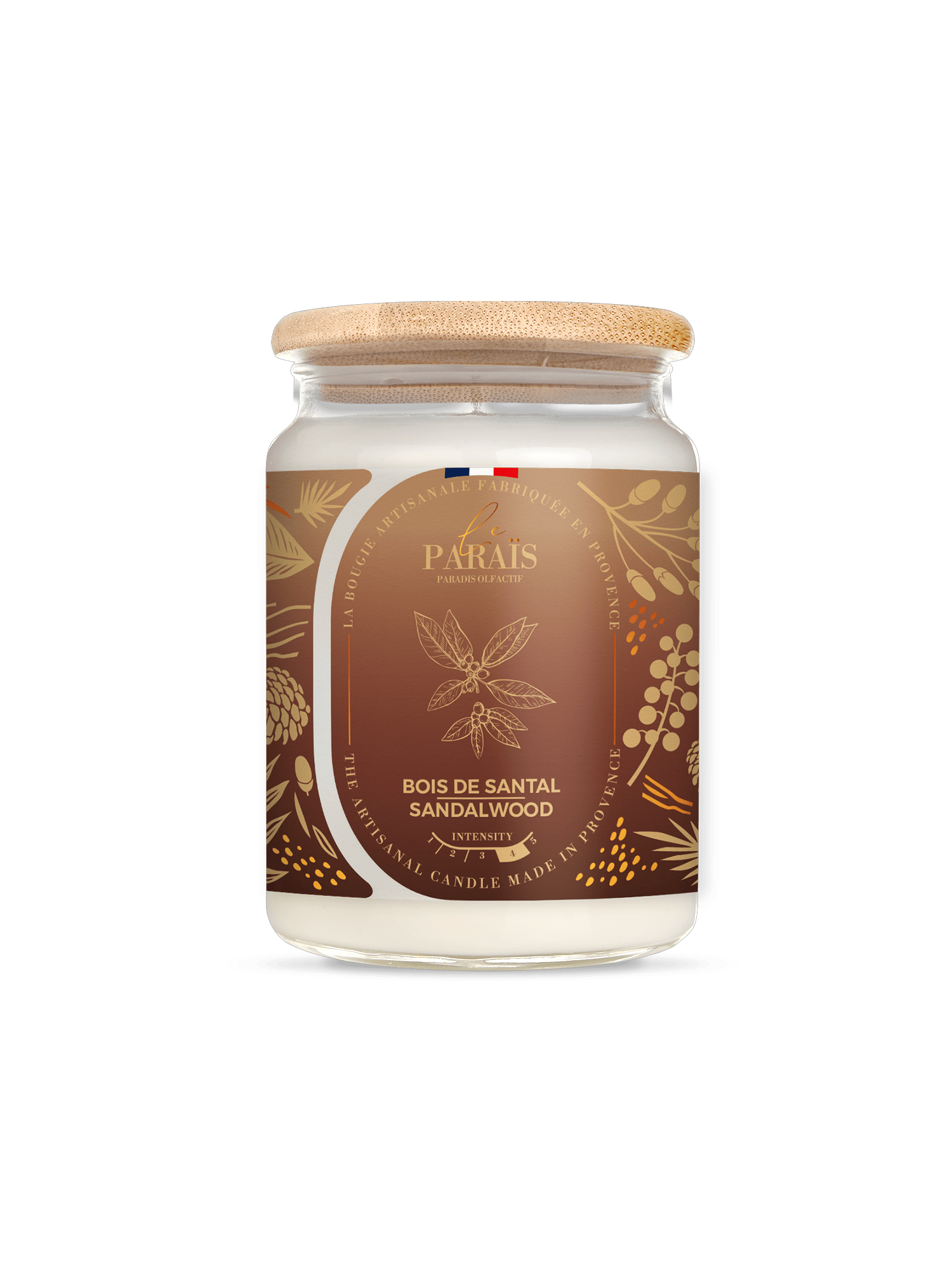 Bougie parfumée Bois de Santal 3 Bougie parfumée Bois de Santal – Image 3
