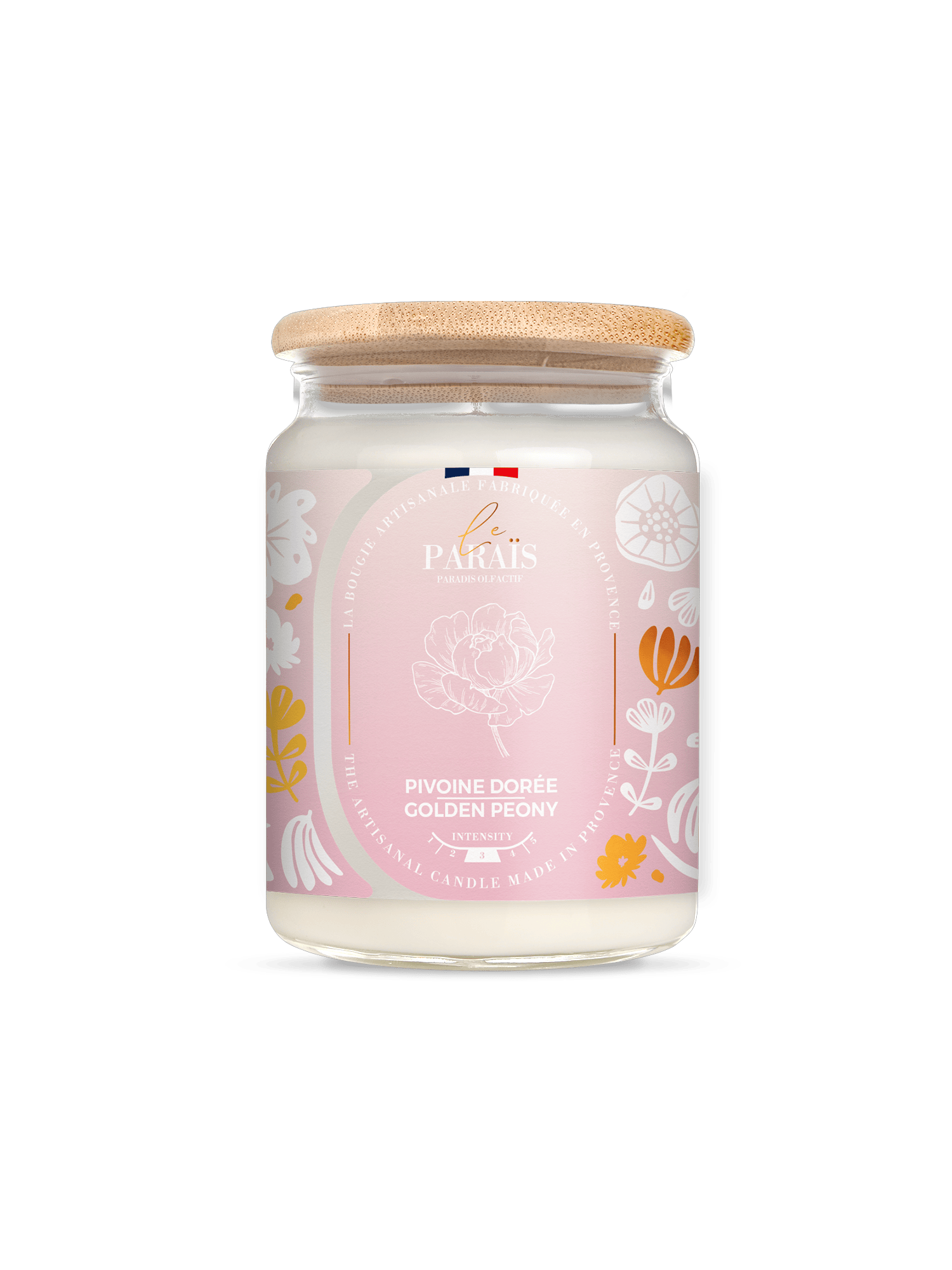 Bougie parfumée Pivoine dorée 3 Bougie parfumée Pivoine dorée – Image 3