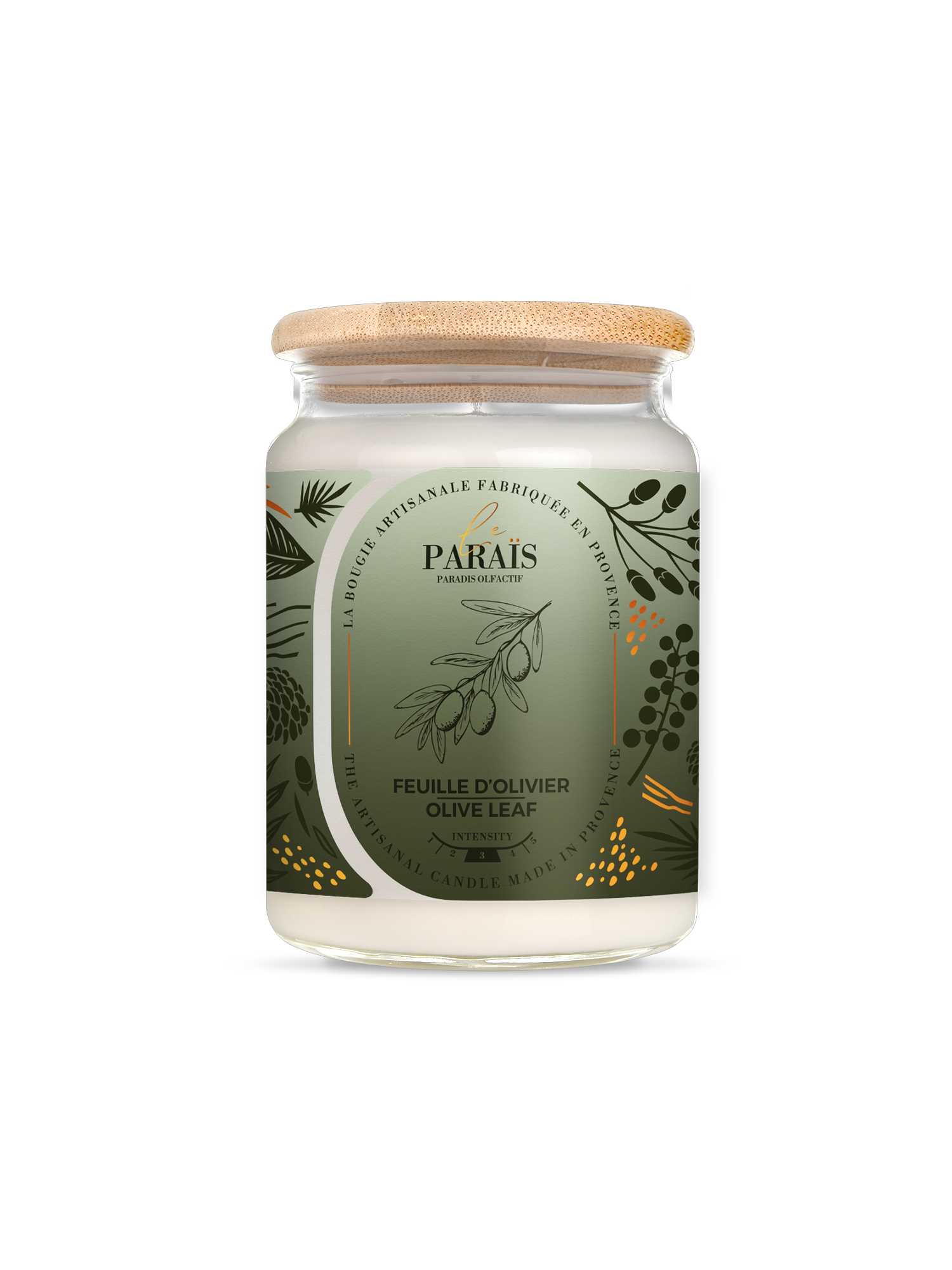 Bougie parfumée Feuille d'Olivier 3 Bougie parfumée Feuille d'Olivier – Image 3