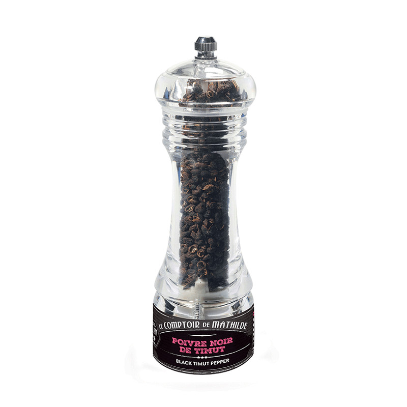Poivre Noir de Timut du Népal - Mini Moulin - 10g