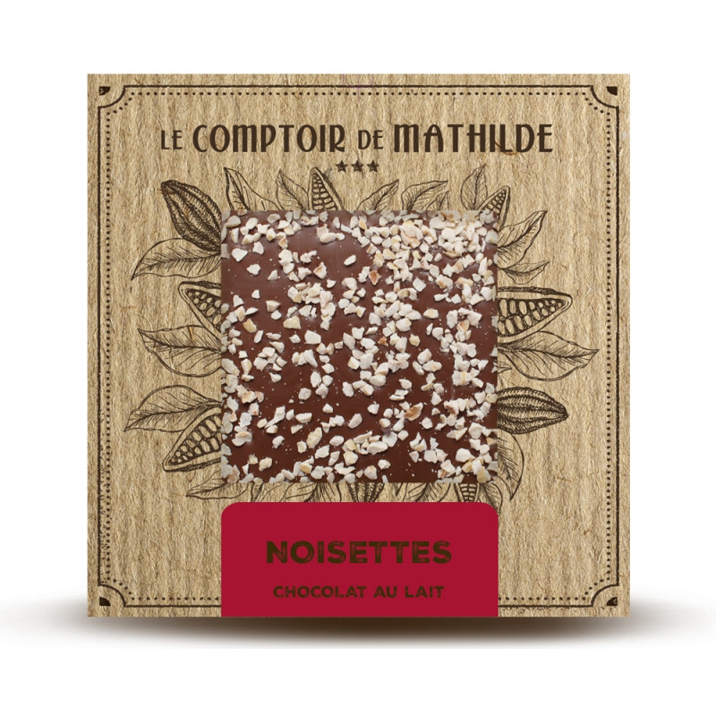 Date Courte - Noisettes Caramélisées - Tablette Chocolat au Lait - 80g 1 Date Courte - Noisettes Caramélisées - Tablette Chocolat au Lait - 80g